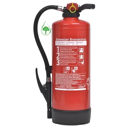 Fluorfreie Schaum-Feuerlöscher 9 Liter JX Green E43