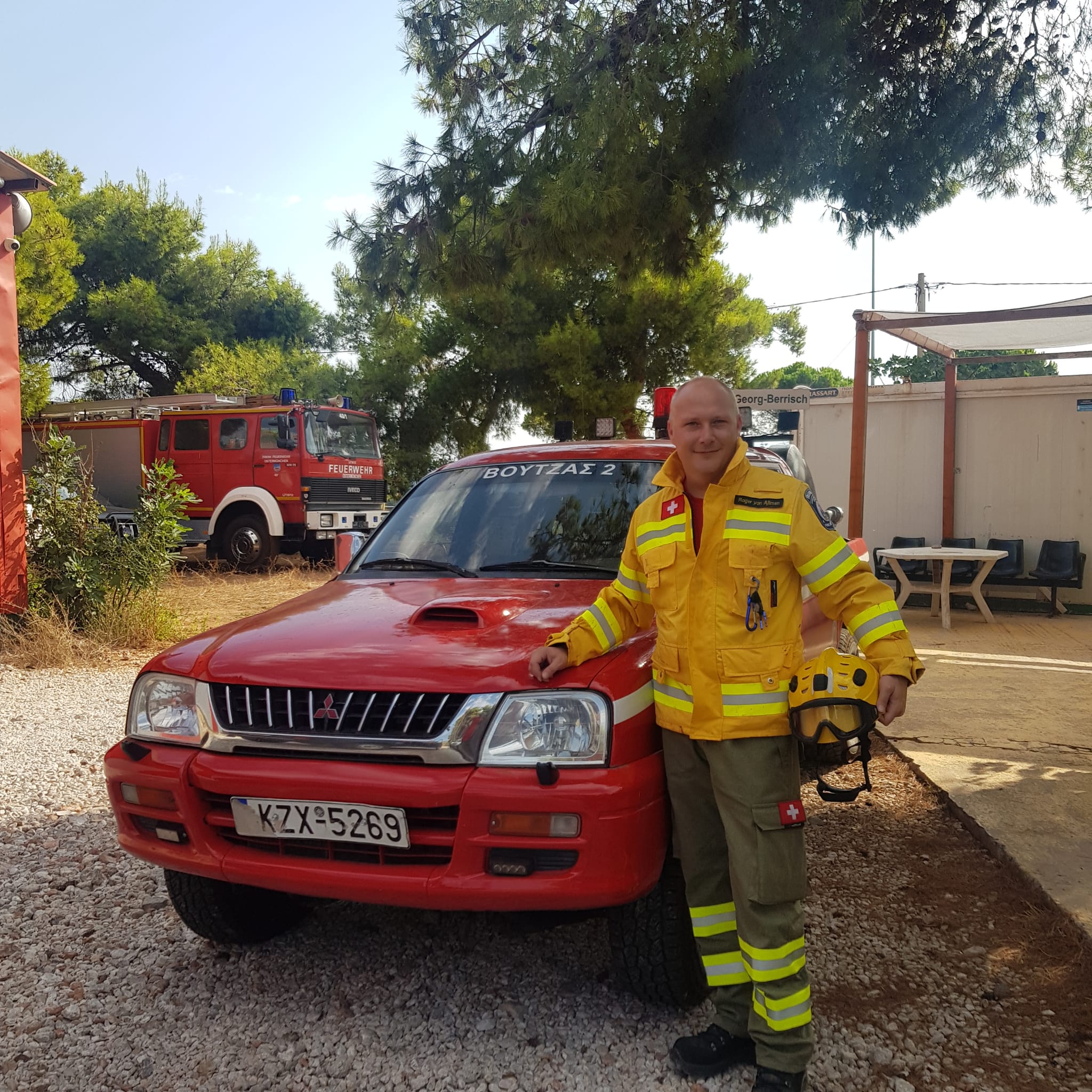 Wald-und Vegetationsbrand Kleider